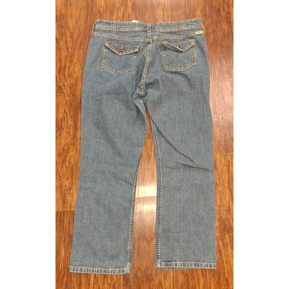 Levi Strauss Signature Womens Stretch Denim Jeans Size 12 Mid-Rise Straight Leg - Picture 11 of 11